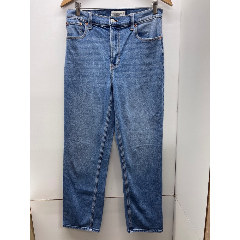 Abercrombie & Fitch The 90s Straight Ultra High Rise Jeans Blue Size 29 8R
